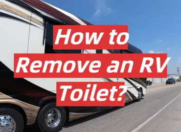 How to Remove an RV Toilet