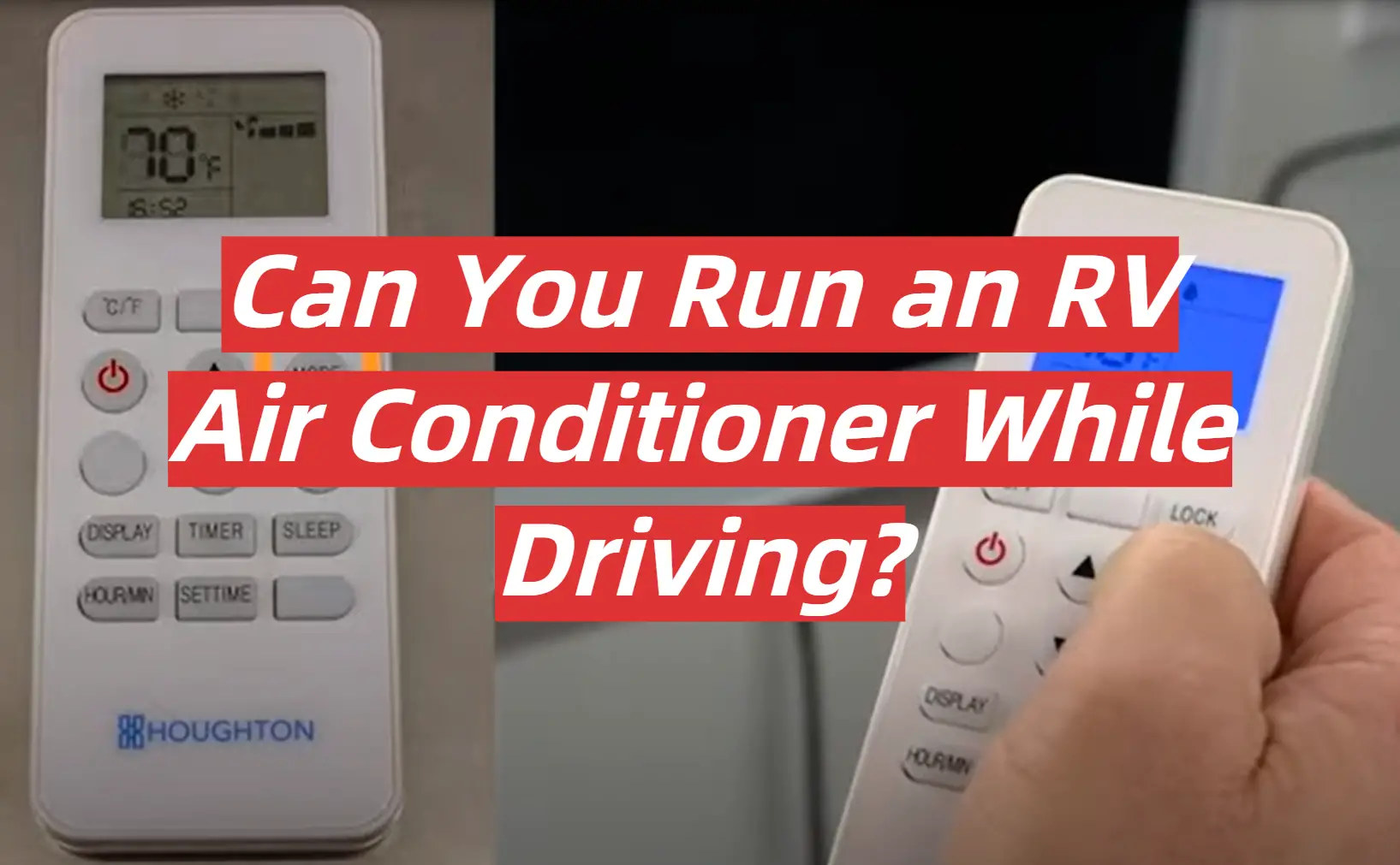 can i run my travel trailer ac while driving