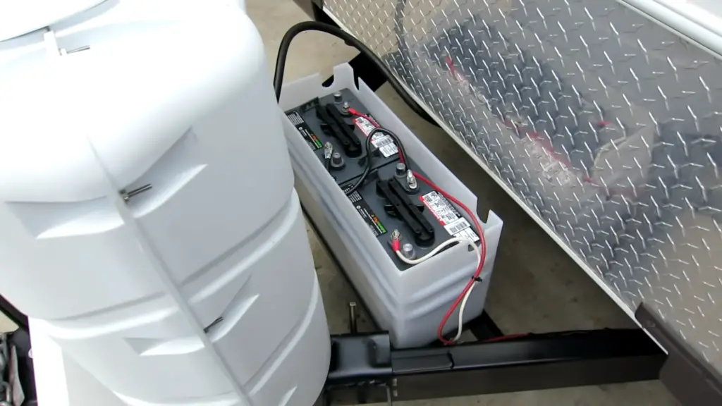The principle of operation of a battery for a motorhome