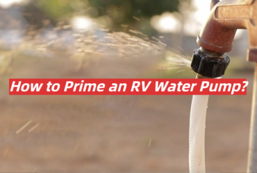 How to Prime an RV Water Pump?