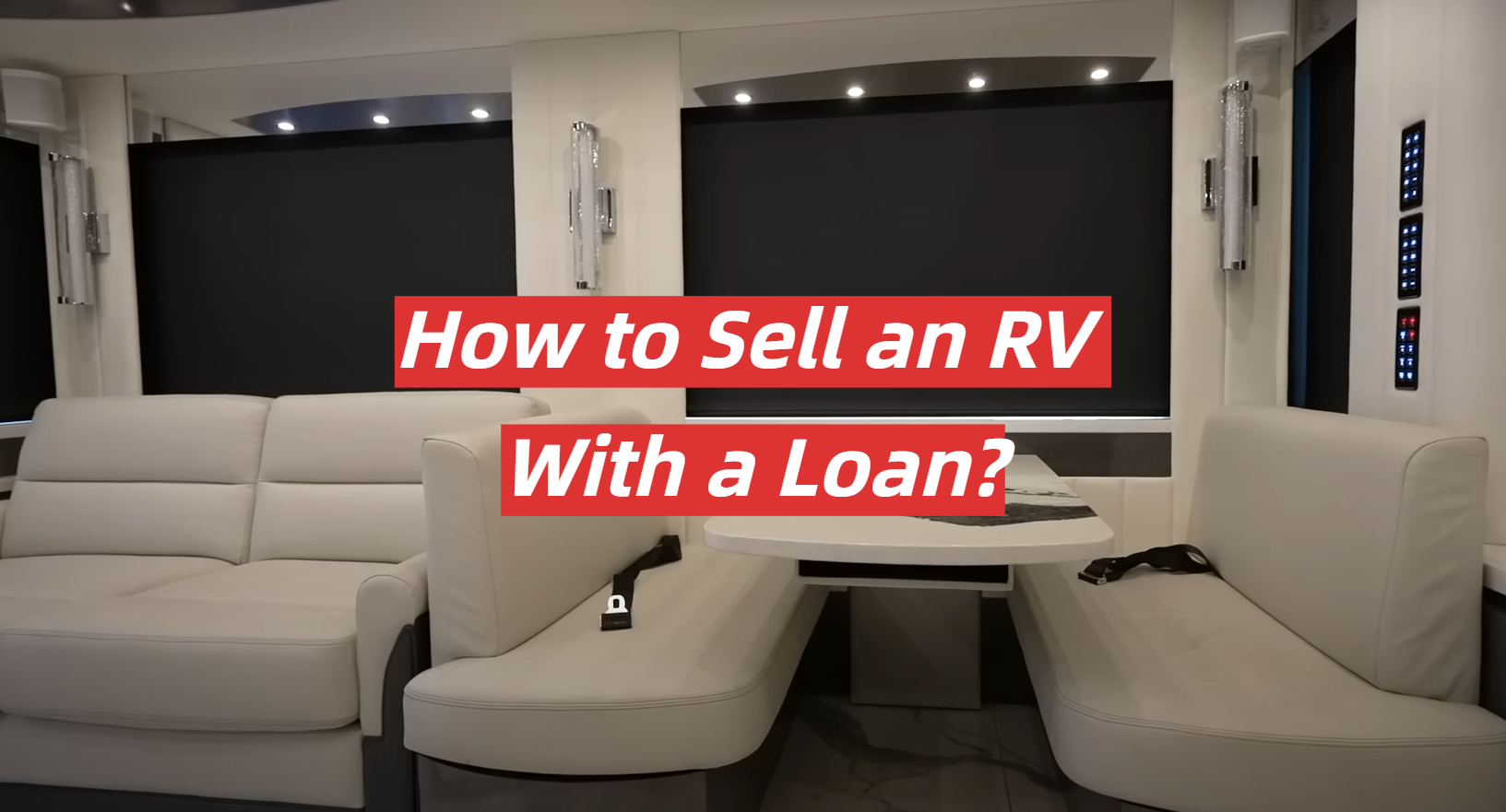 how to sell an rv with a loan