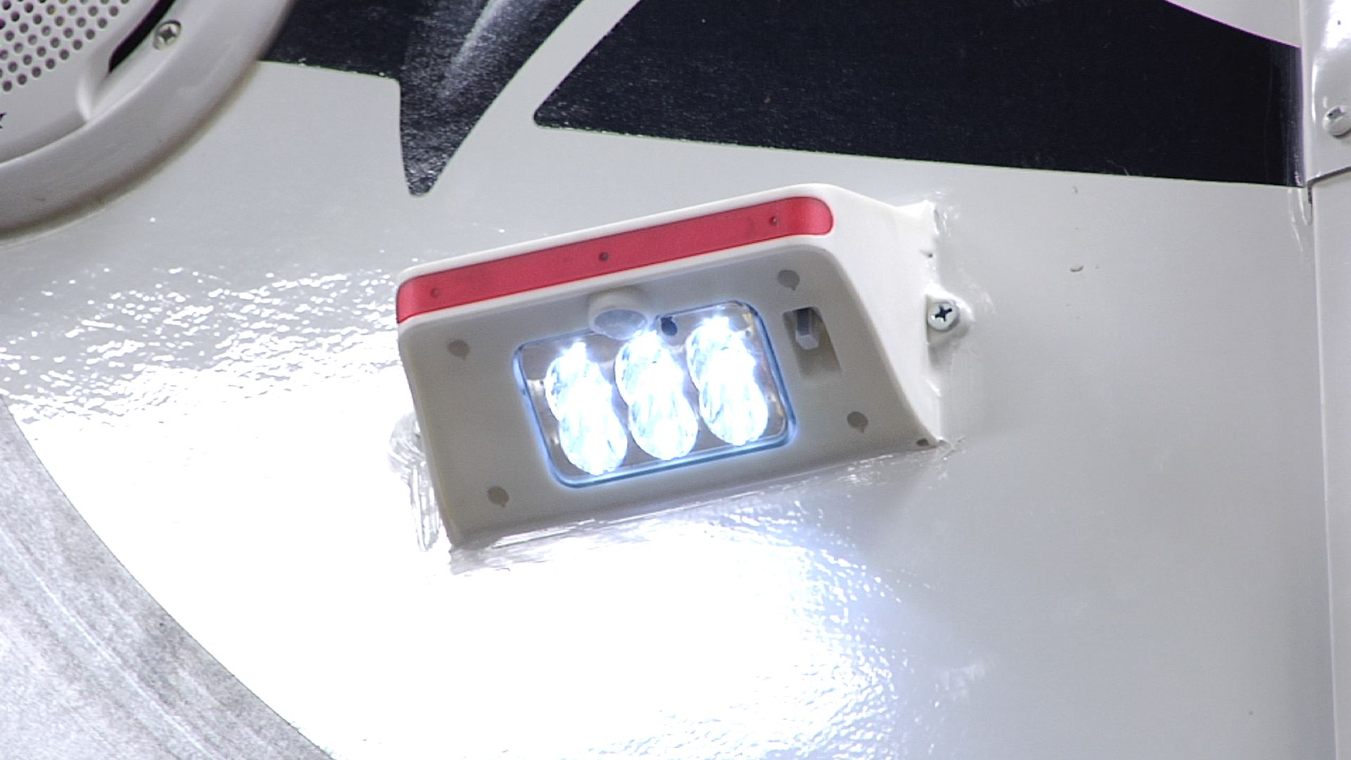Install motion-activated lights near or around your RV's refrigerator door